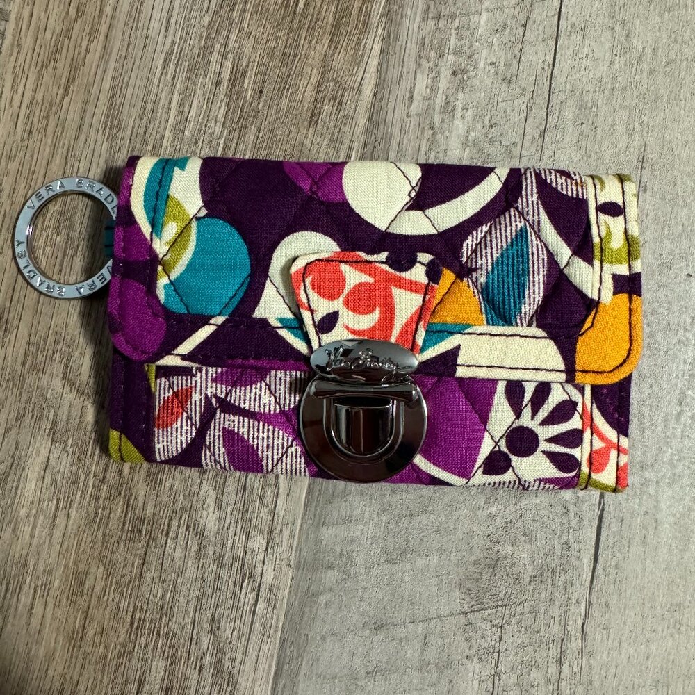 Vera Bradley Multi-Color Floral Folded Women's Wallet One Size